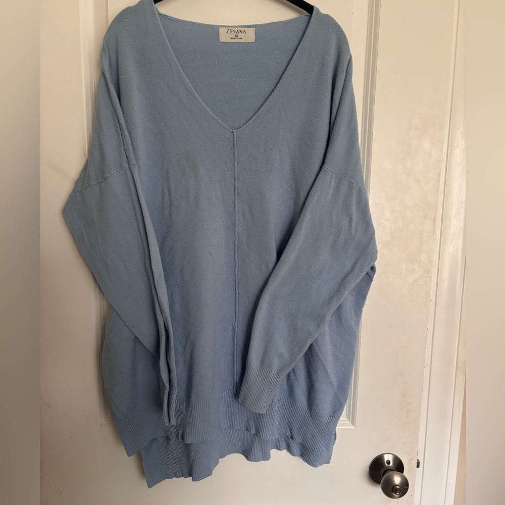 Women’s Light Blue Sweater Size 1XL